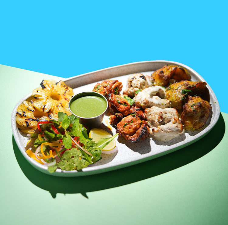 Desi Kebab Platter 
